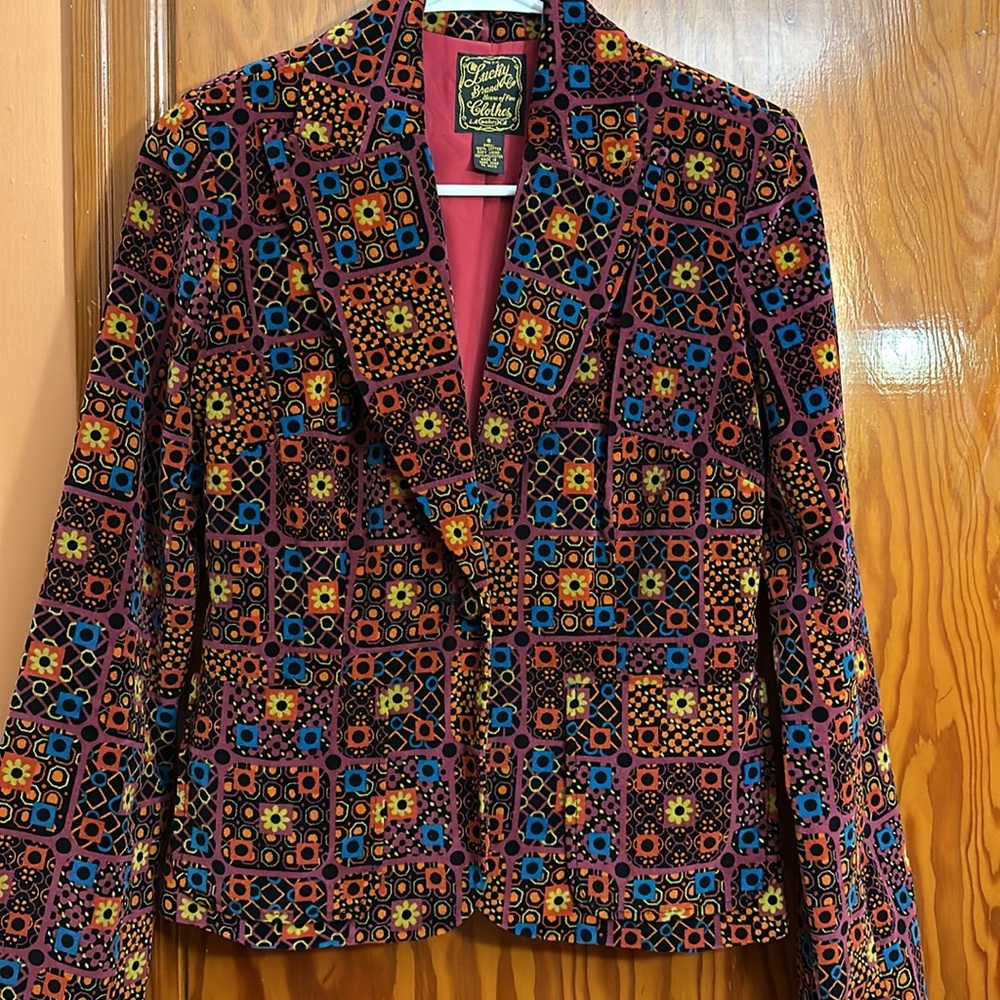 Vintage Velvet Lucky Brand Blazer